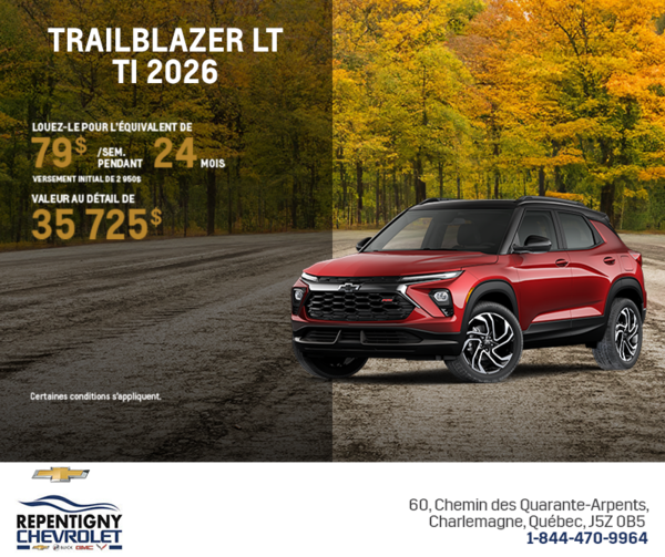 Le Chevrolet Trailblazer LT TI 2026