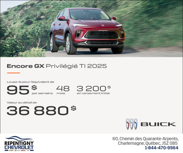 Procurez-vous le Buick Encore GX 2025