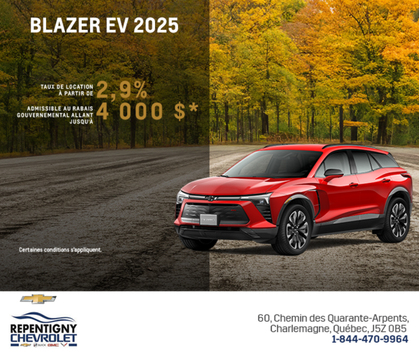 Procurez-vous le Chevrolet Blazer EV 2025