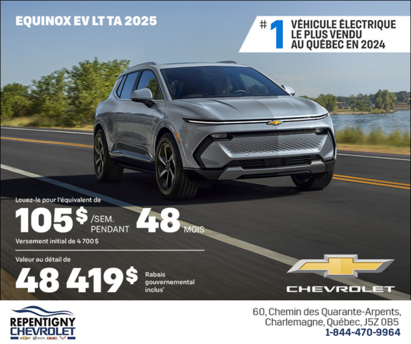 Procurez-vous le Chevrolet Equinox EV 2025