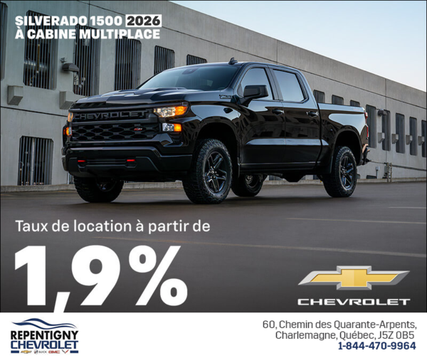 Procurez-vous le Chevrolet Silverado 1500 2026