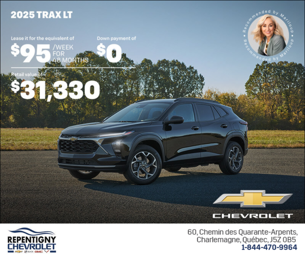 Get the 2025 Chevrolet Trax LT