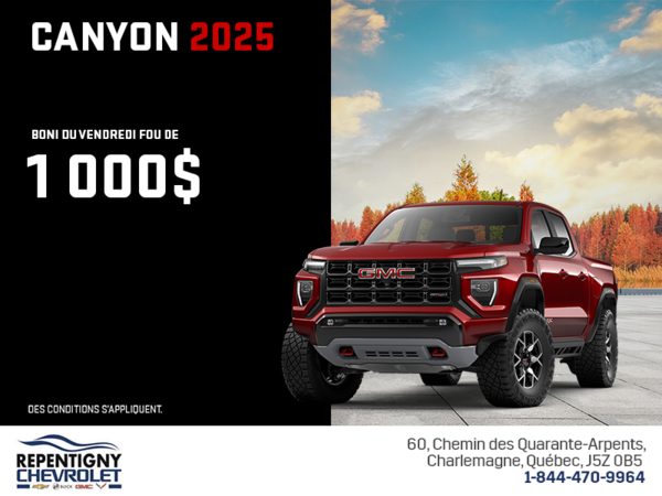 Le GMC Canyon 2025