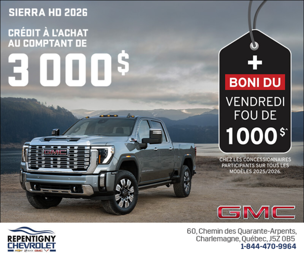 Le GMC Sierra HD 2026