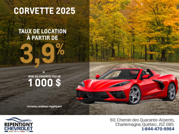 Procurez-vous le Chevrolet Corvette 2025