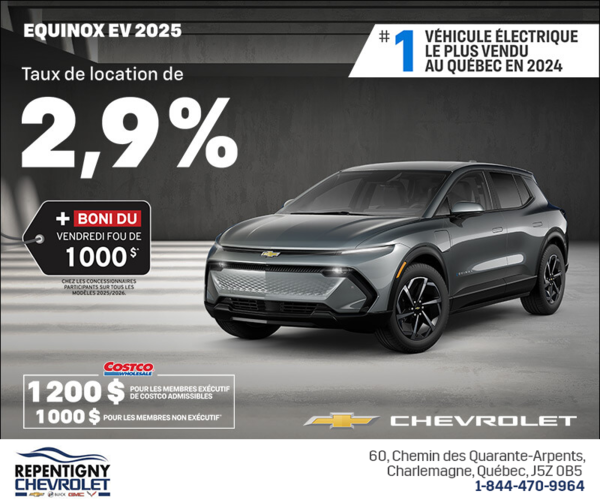 Procurez-vous le Chevrolet Equinox EV 2025