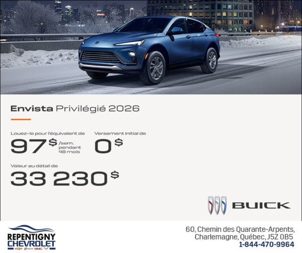 Procurez-vous la Buick Envista 2026