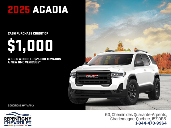The 2025 GMC Acadia