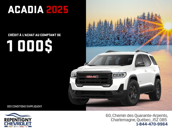 Le GMC Acadia 2025