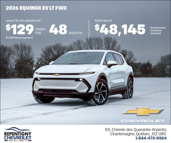 Get the 2026 Chevrolet Equinox EV