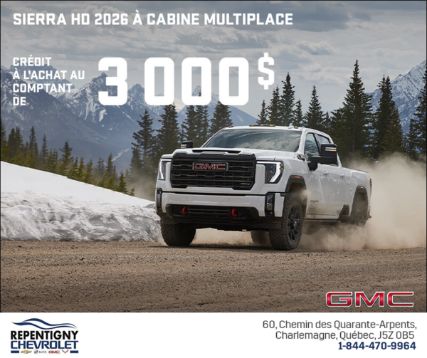 Le GMC Sierra HD à cabine multiplace 2026
