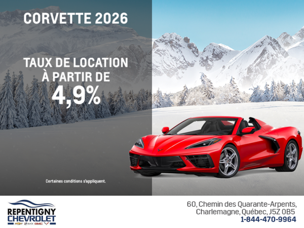 Procurez-vous le Chevrolet Corvette 2026