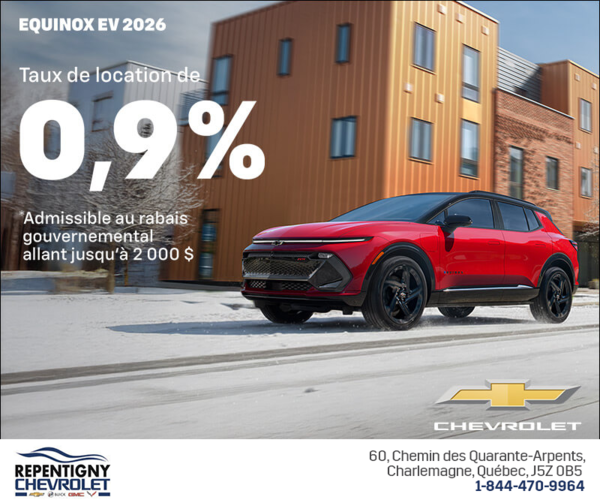 Procurez-vous le Chevrolet Equinox EV 2026
