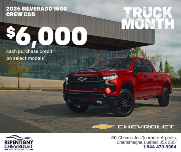Get the 2026 Chevrolet Silverado 1500 Crew Cab