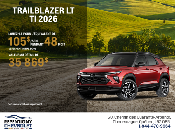 Le Chevrolet Trailblazer LT TI 2026