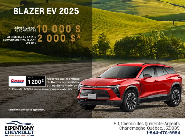 Procurez-vous le Chevrolet Blazer EV 2025