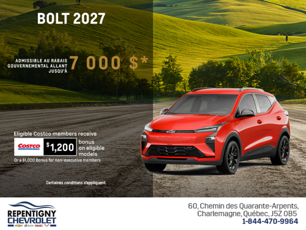 Procurez-vous le Chevrolet Bolt 2027