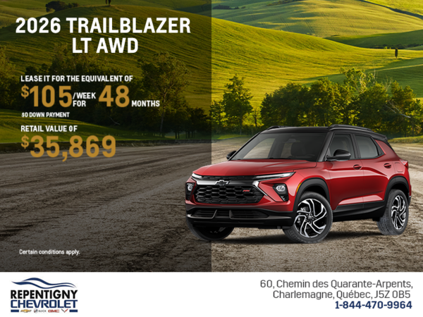 Get the 2026 Chevrolet Trailblazer LT AWD