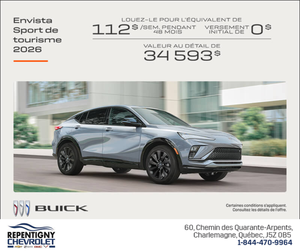 Procurez-vous la Buick Envista 2026