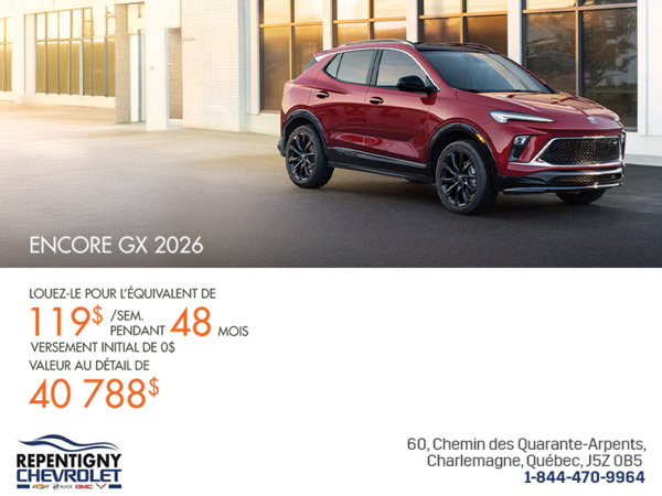 Procurez-vous le Buick Encore GX 2026
