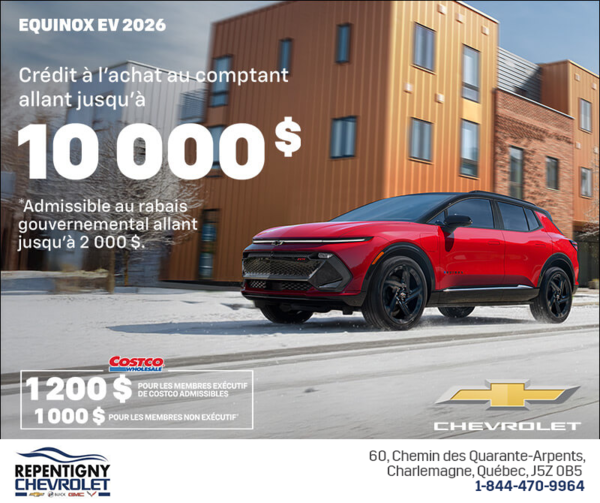 Procurez-vous le Chevrolet Equinox EV 2026