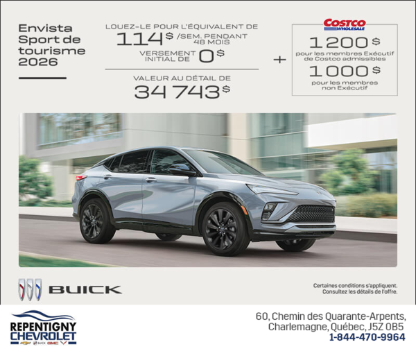 Procurez-vous la Buick Envista 2026