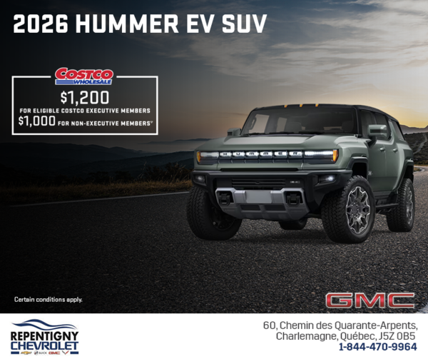 The 2026 GMC Hummer EV SUV