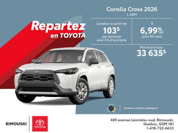 Toyota Corolla Cross 2026