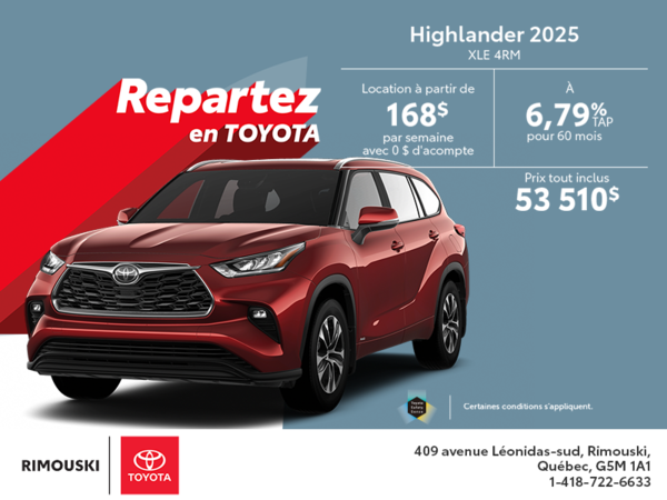 Toyota Highlander 2025
