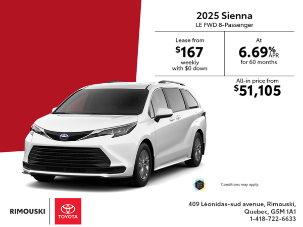 2025 Toyota Sienna Hybrid