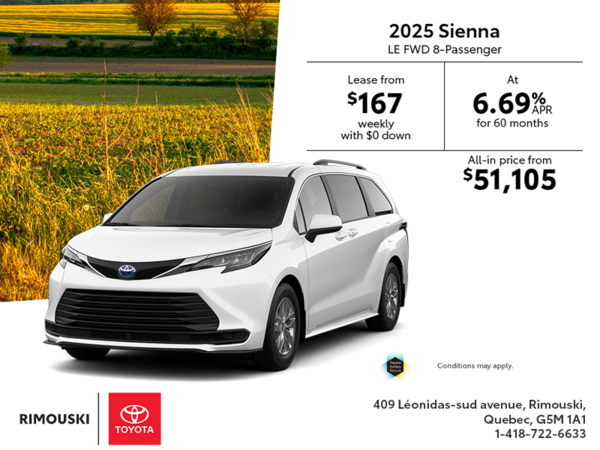 2025 Toyota Sienna Hybrid