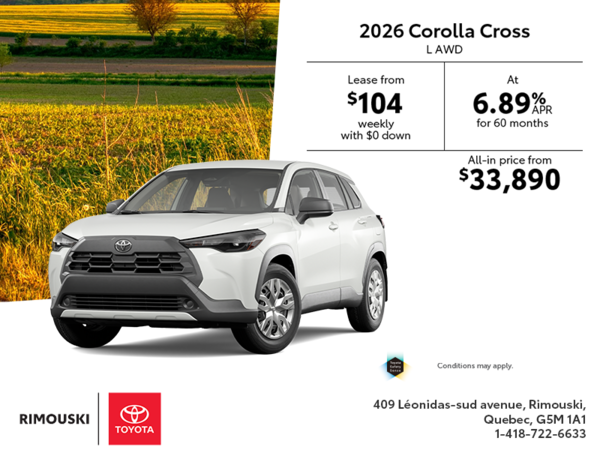 2026 Toyota Corolla Cross