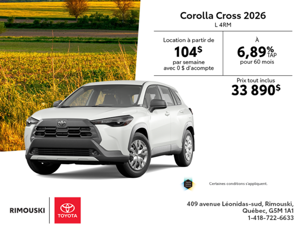 Toyota Corolla Cross 2026