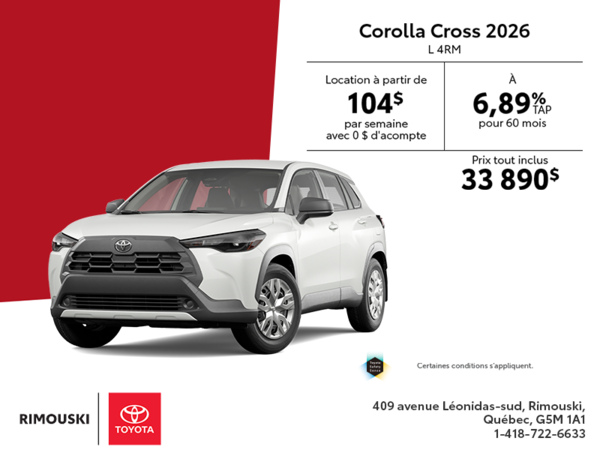 Toyota Corolla Cross 2026