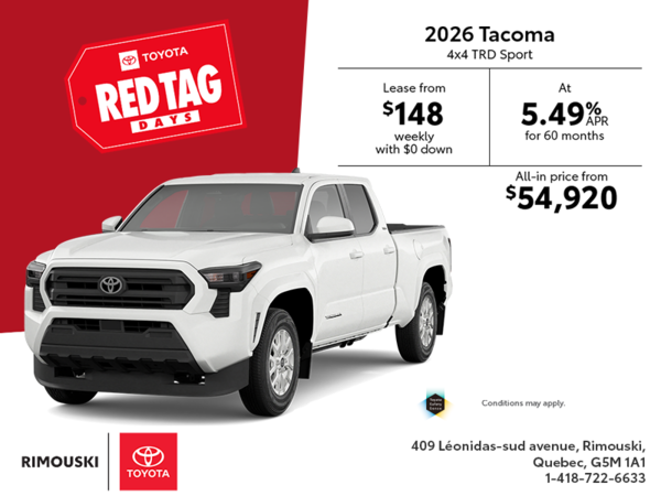 2026 Toyota Tacoma