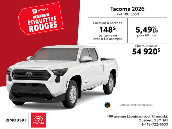 Toyota Tacoma 2026