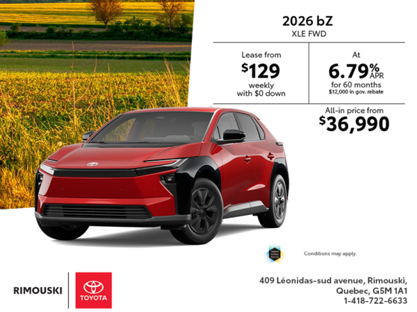 2026 Toyota bZ
