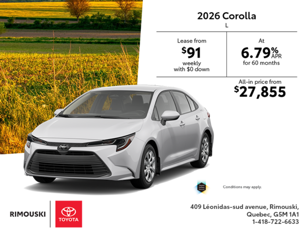 2026 Toyota Corolla