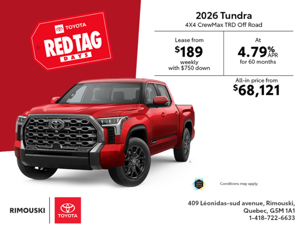 2026 Toyota Tundra