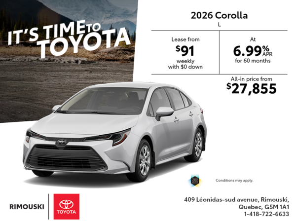 2026 Toyota Corolla