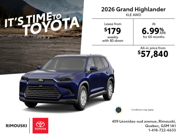 2026 Toyota Grand Highlander