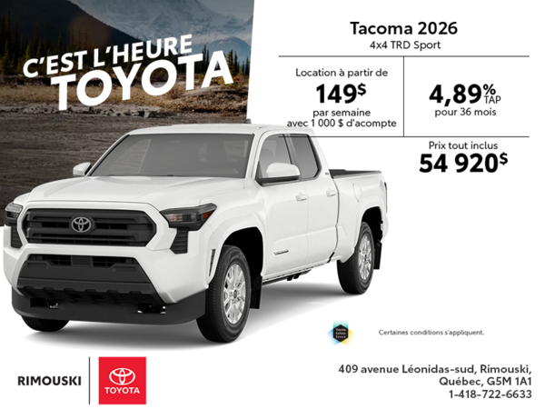 Toyota Tacoma 2026