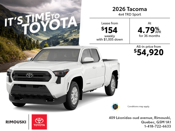 2026 Toyota Tacoma