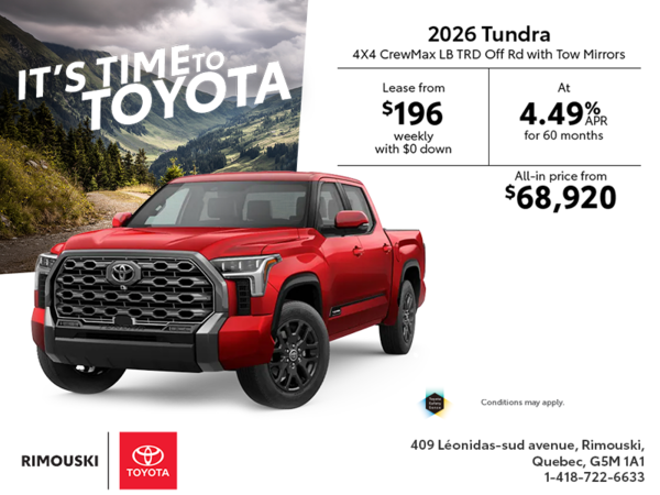 2026 Toyota Tundra