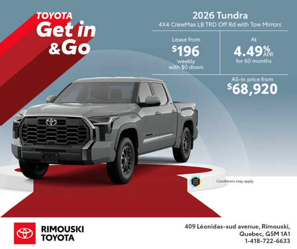 2026 Toyota Tundra
