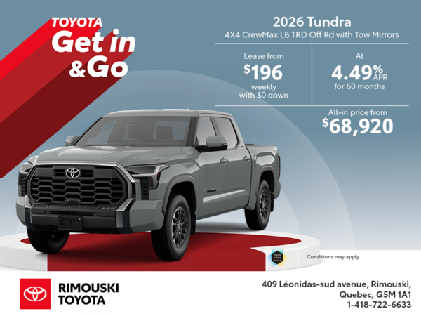 2026 Toyota Tundra