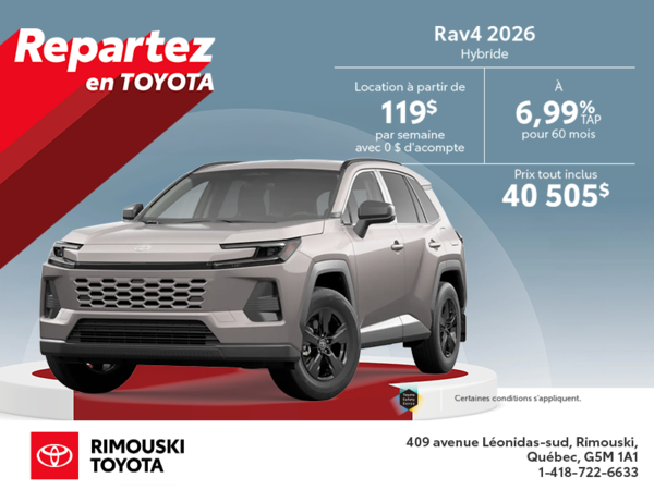 Toyota RAV4 Hybrid 2026