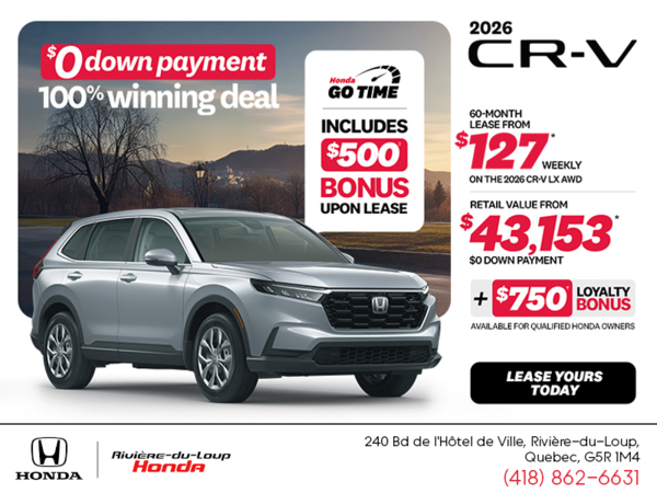 Get the 2026 Honda CR-V!