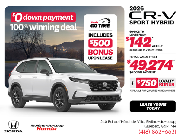 Get the 2026 Honda CR-V Hybrid!
