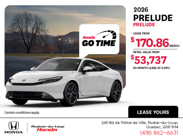 Get the 2026 Honda Prelude!